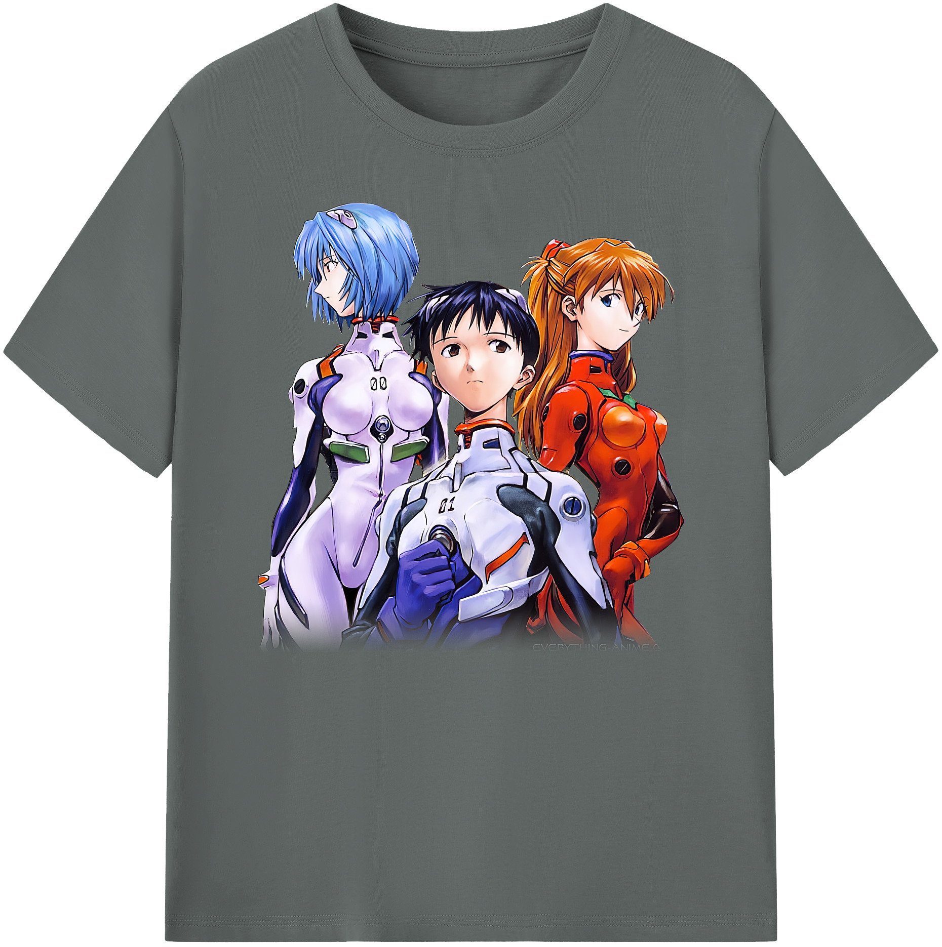 （画像用） EVA 新世紀エヴァンゲリオン 綿100％ メンズ半袖Tシャツ｜肌触りやわらか＆通気性
